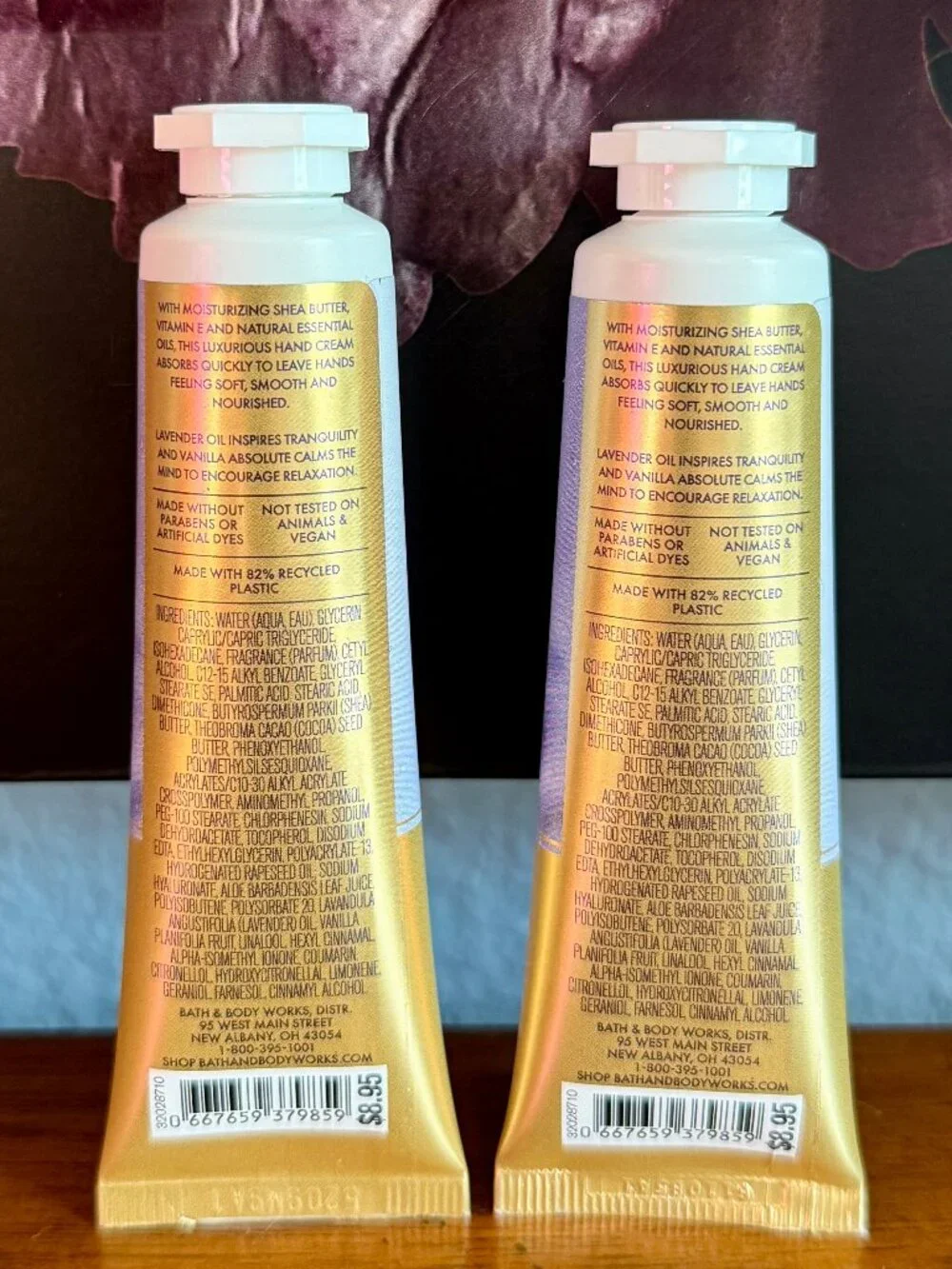 NEW 2-Pc Lavender Vanilla Shea Butter Hand Cream Bath & Body Works
